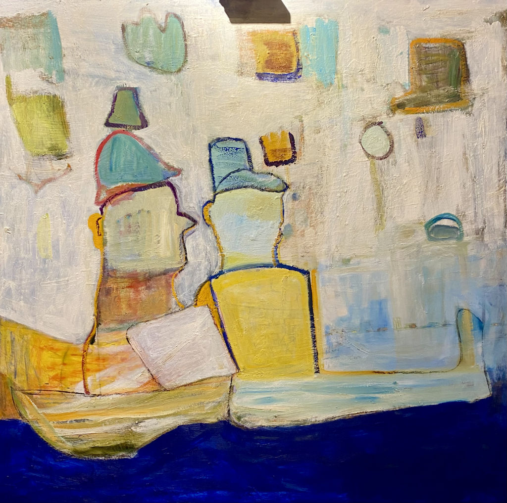 'Blått hav!', 2024, ett konstverk av Fia Kvissberg