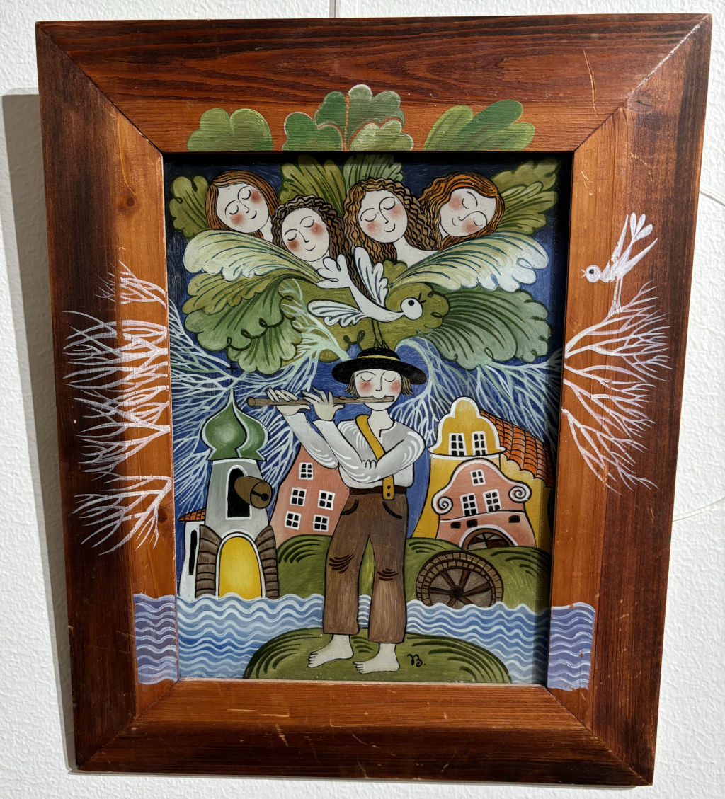 'Nr 17, glasmålning', ett konstverk av Benackova