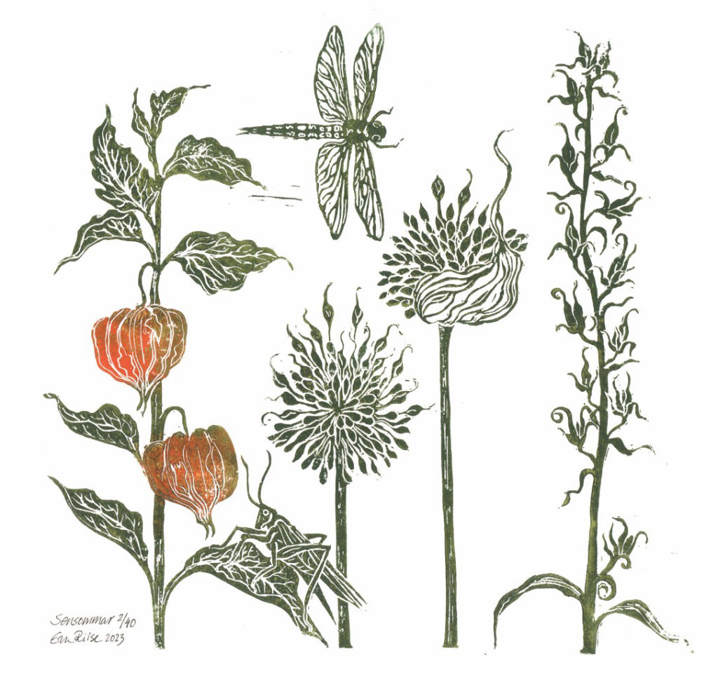 'Sensommar', ett konstverk av Eva Riise