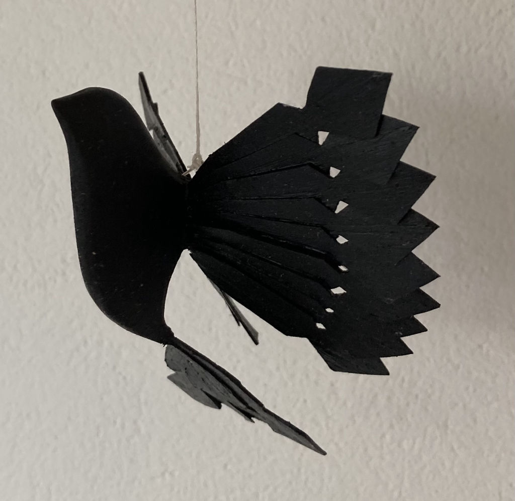 'Spånfågel', ett konstverk av Sandra Stigert