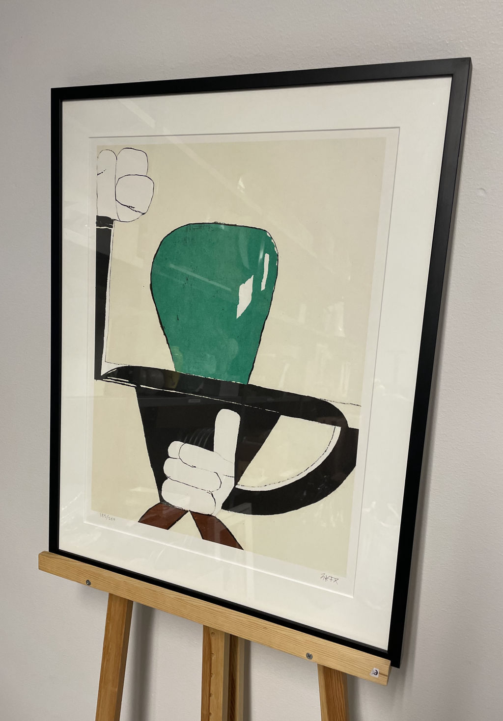 'B. Bakom varje idiot', ett konstverk av Daniel "EKTA" Götesson