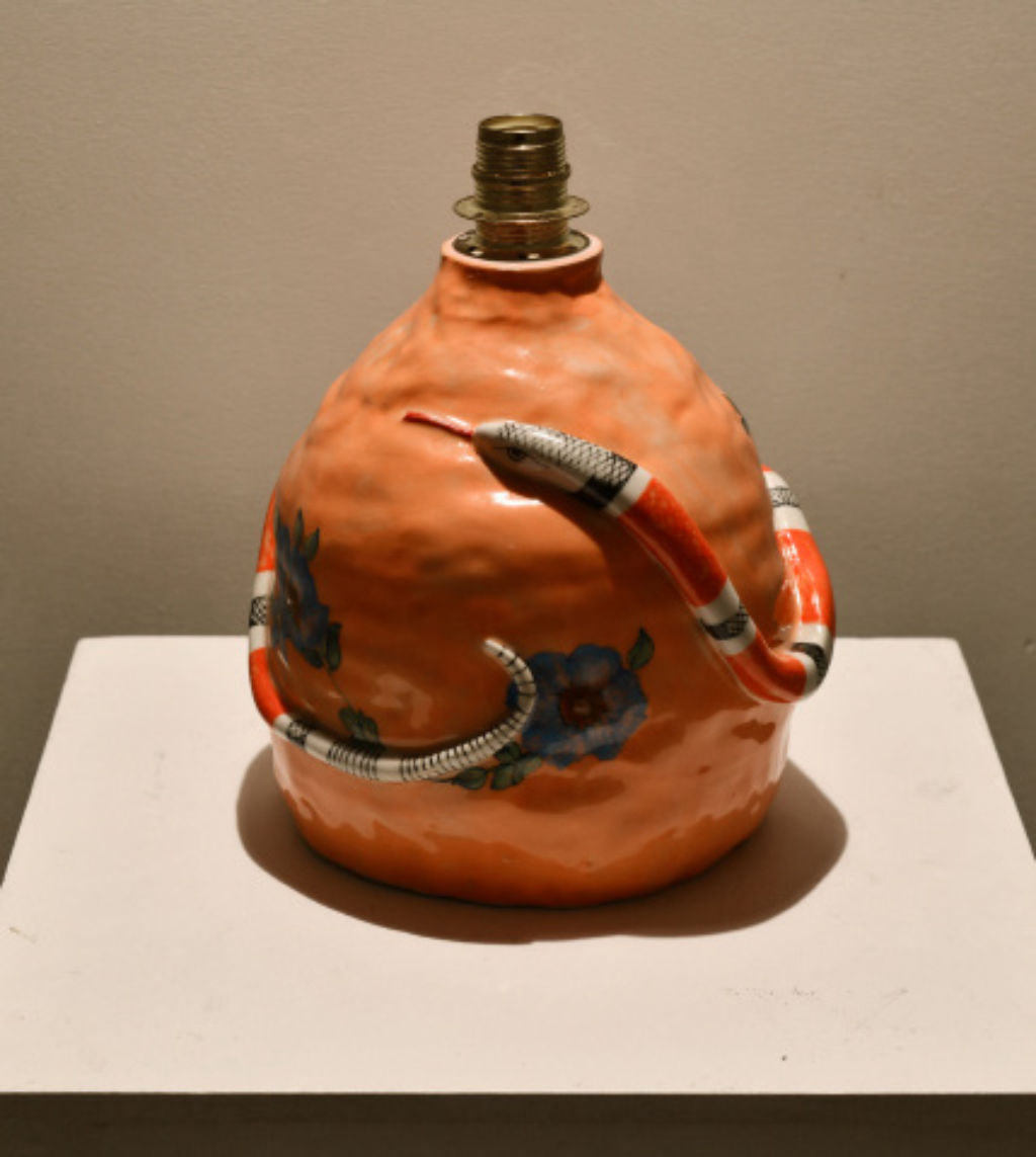 'Lampfot', ett konstverk av Helena U.B Bang