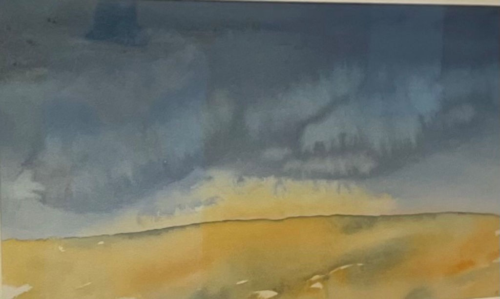 'Inkommande', 2024, ett konstverk av Kjell Törnqvist