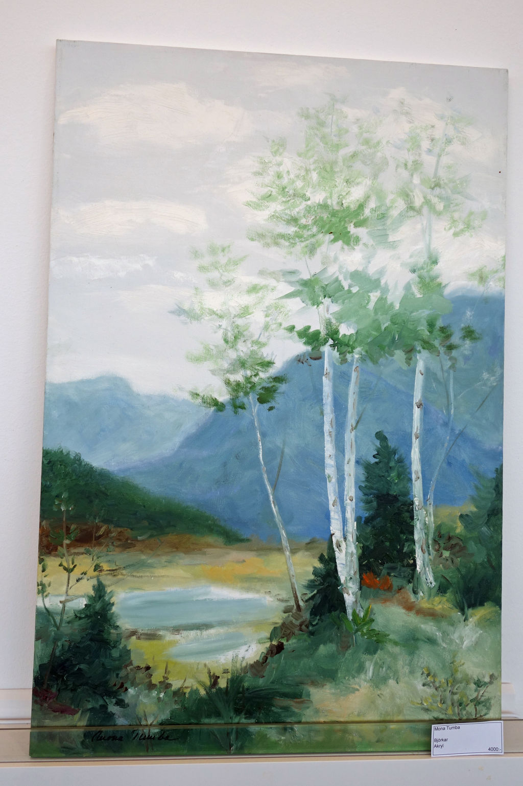 '35. Björkar', ett konstverk av Mona Tumba