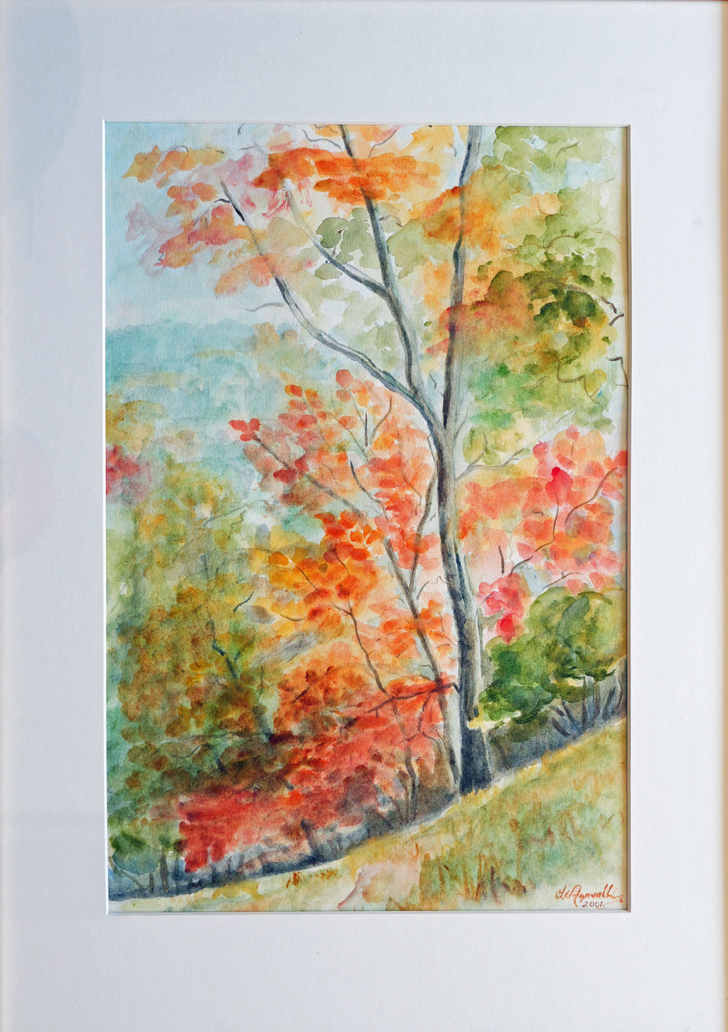 'Höst', ett konstverk av Siv Angvall