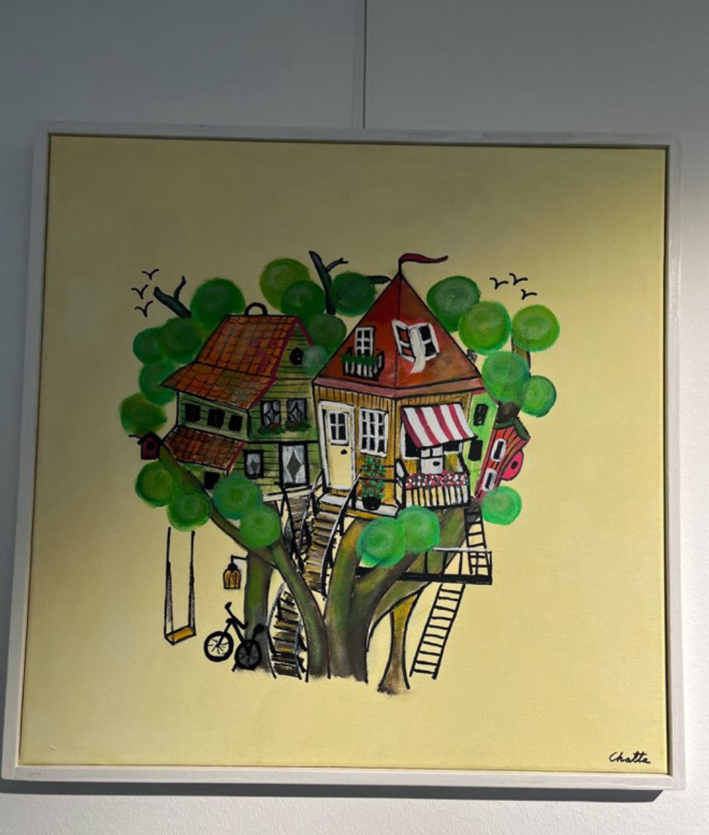 'Trädkojan', ett konstverk av Kerstin Palmkvist