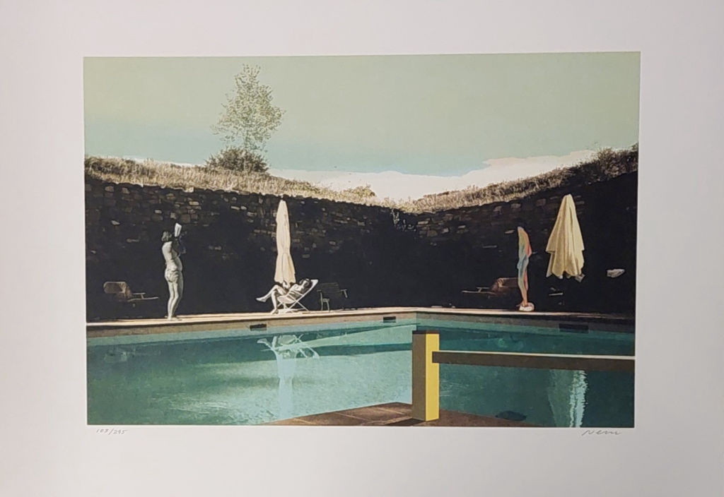 'Verk8 Poolside, état II, 2014', ett konstverk av Nils-Erik Mattsson