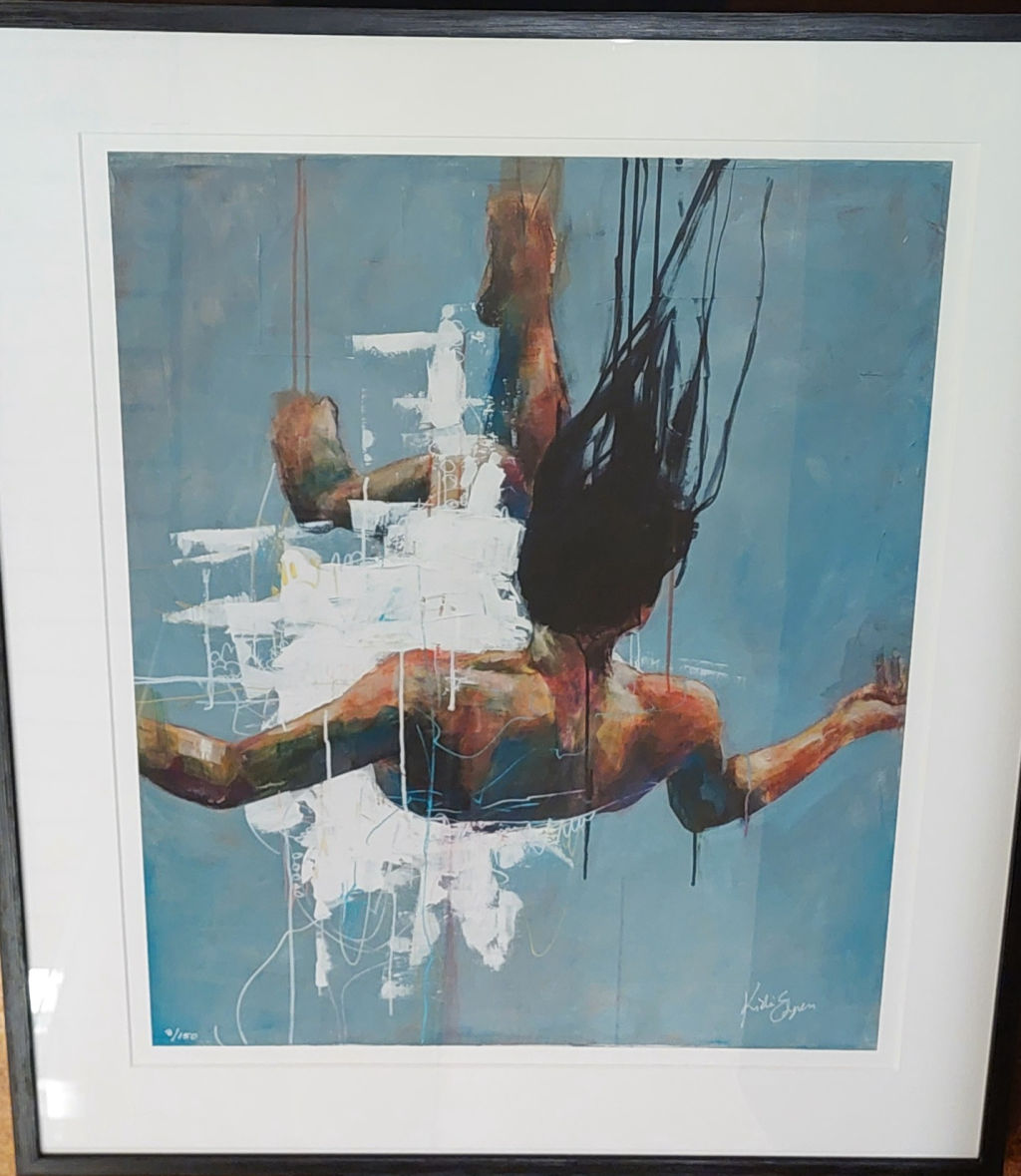 'Verk 15 Falling', ett konstverk av Kicki Edgren