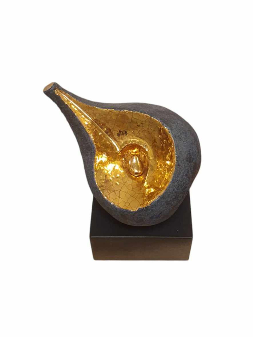 'Förgyllt päron', ett konstverk av Alf Ekberg