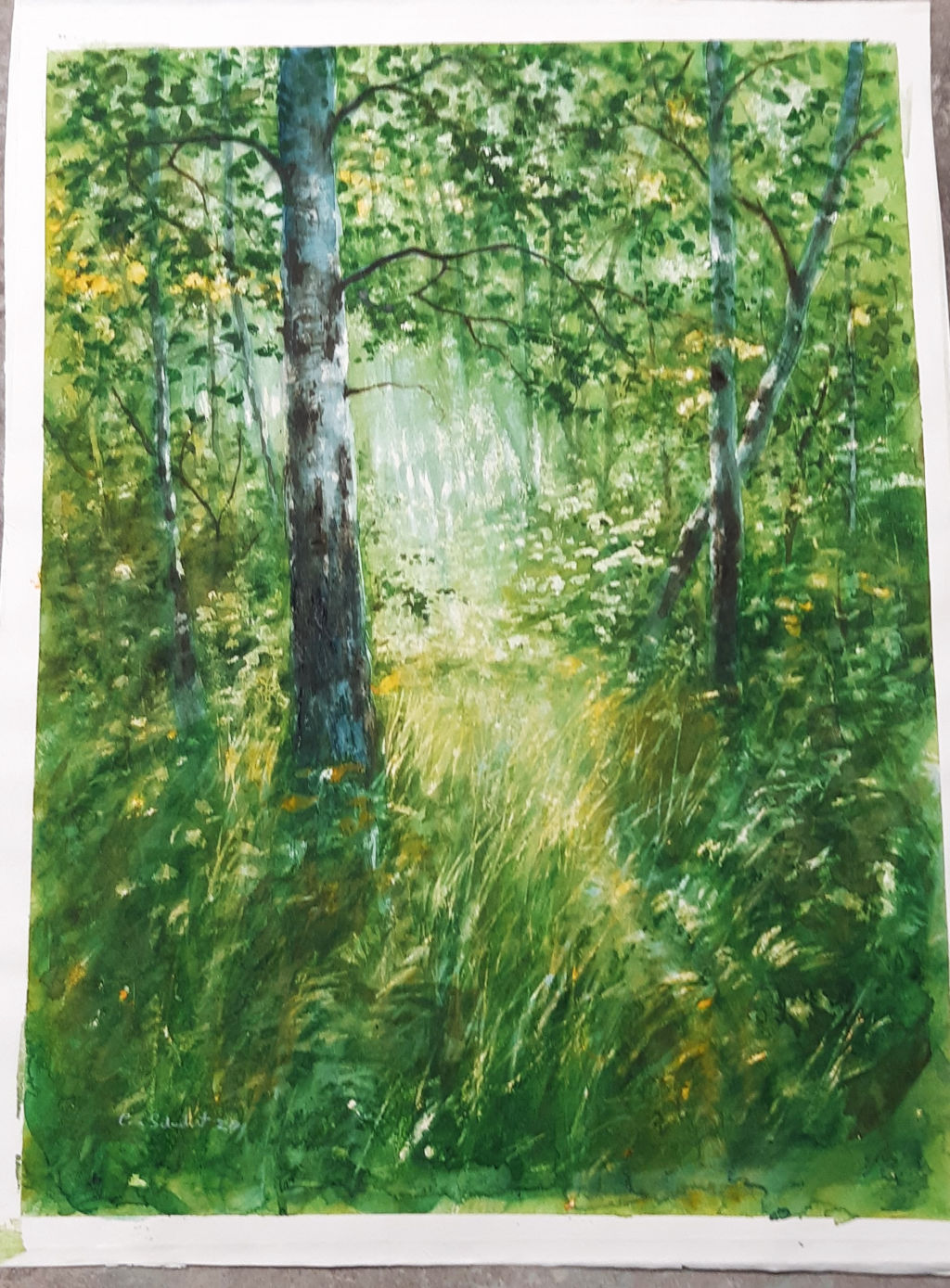 'Akvarell', ett konstverk av Carl Schubert