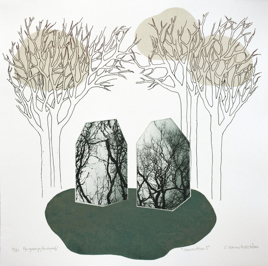 'Fp-gravyr ”Conny tionde I', ett konstverk av Catarina W. Hellström