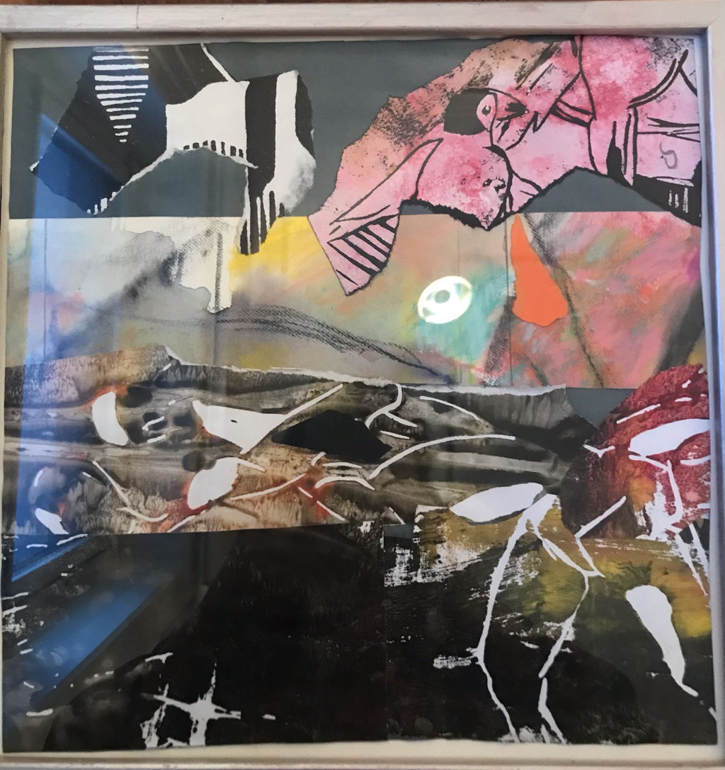 'Akryl ”Collage"', ett konstverk av CHRISTINA SOHLBERG