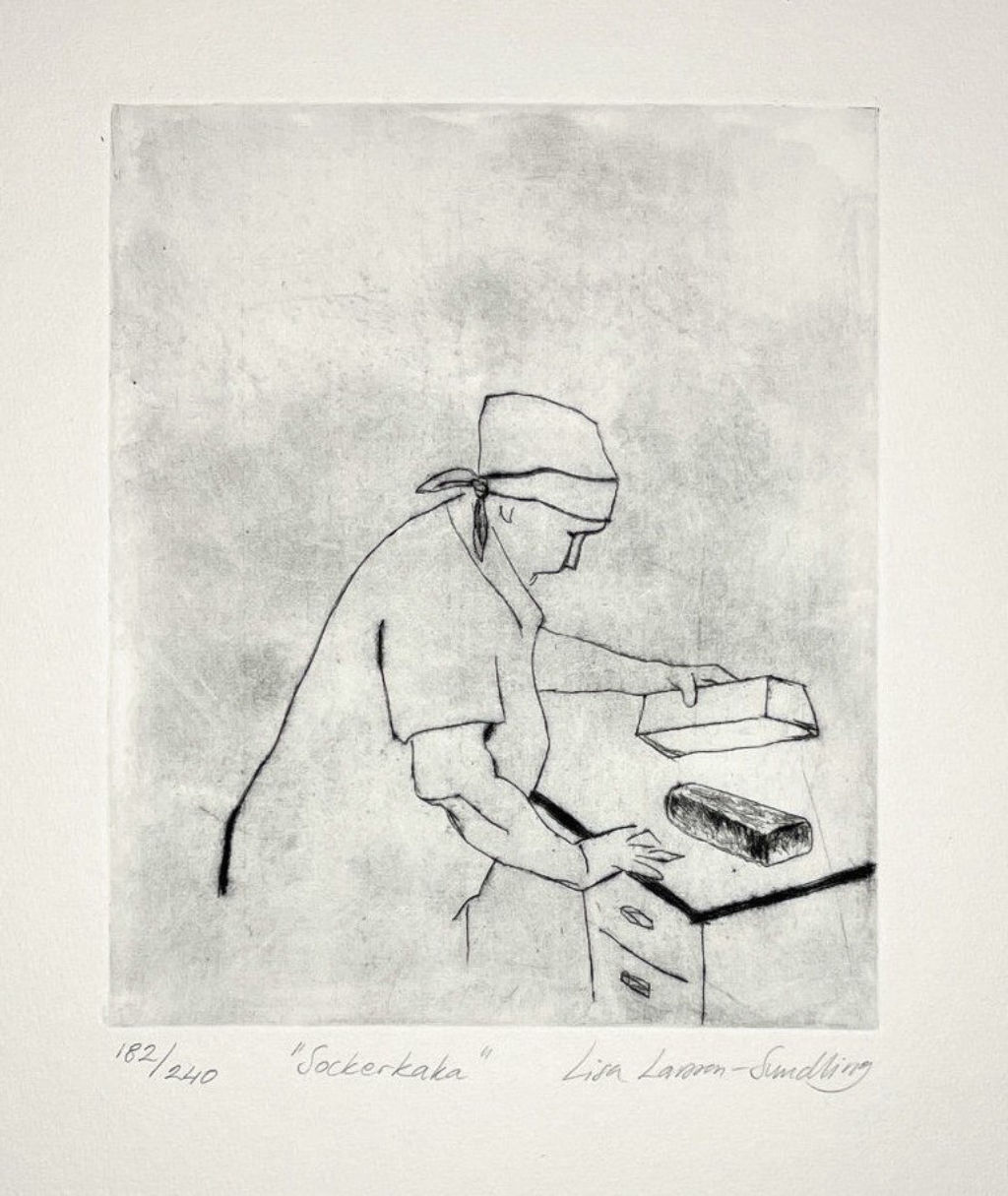 'Torrnål ”Sockerkaka”', ett konstverk av Lisa Larsson-Sundling