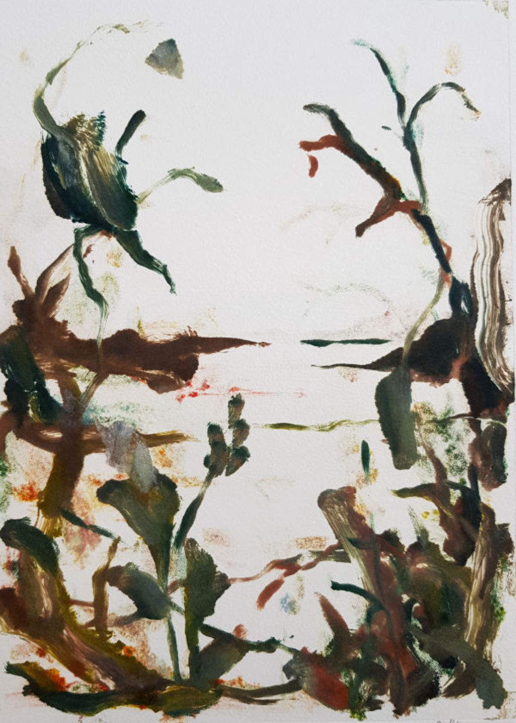 'Monotypi ”Utsikt II”', ett konstverk av Lotta Sjöborg