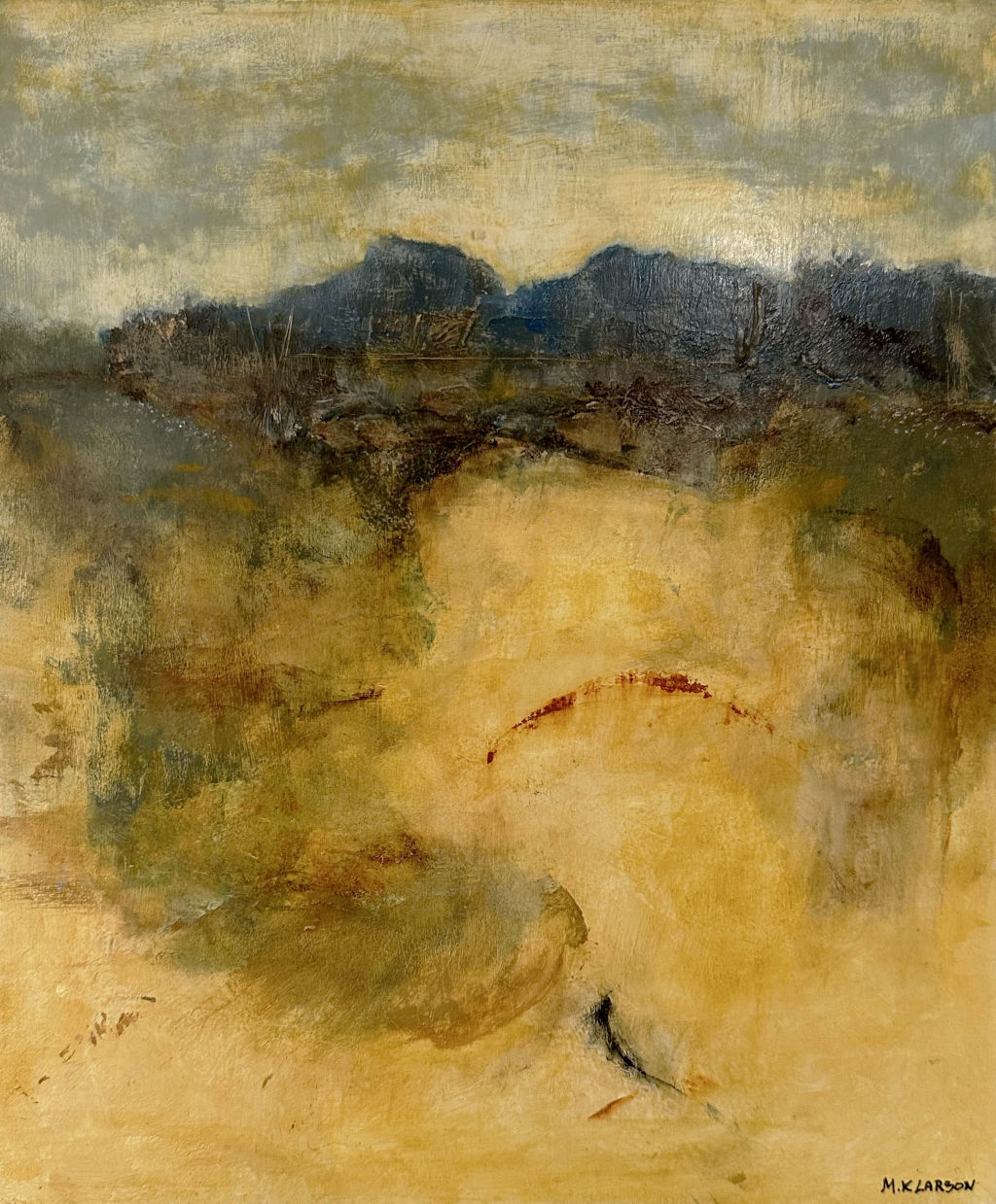 'Blandteknik på pannå', ett konstverk av Magnus K. Larsson