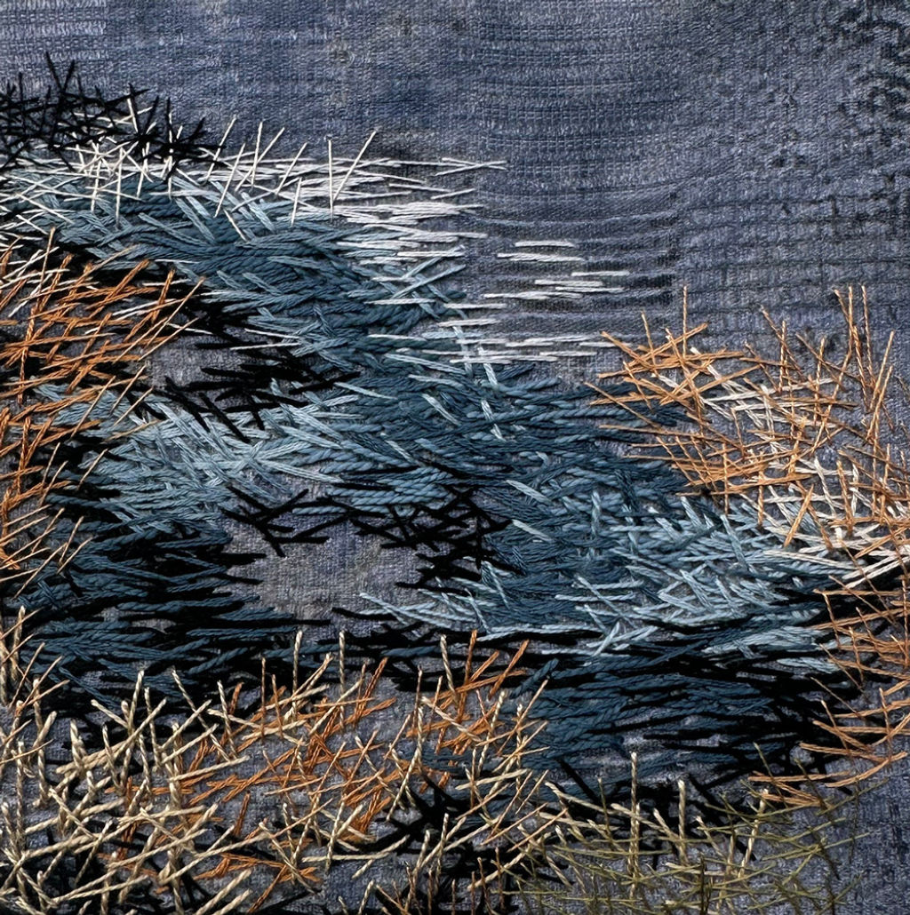 'Broderi/Acryl ', ett konstverk av Annelie Krantz