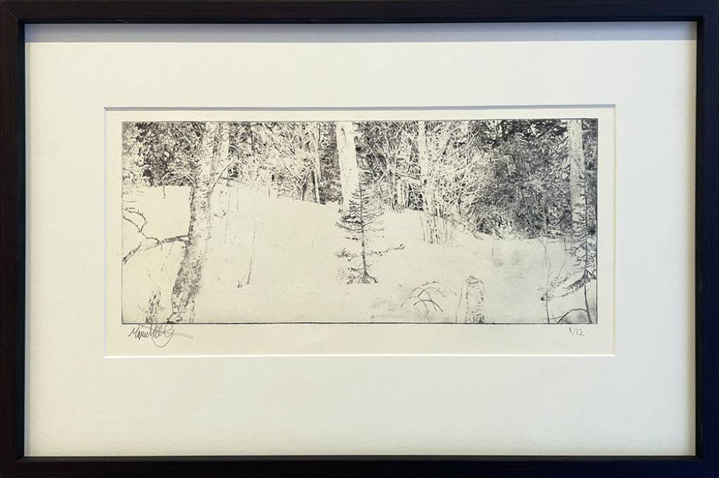 'Etsning', ett konstverk av Marielle Göthberg