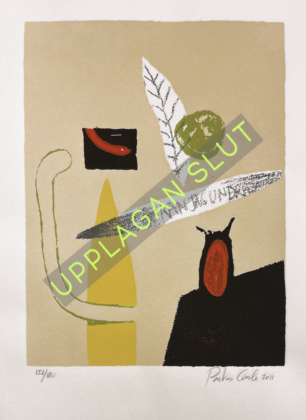 'Serigrafi ”Kom jag undrar”', ett konstverk av Pontus Carle