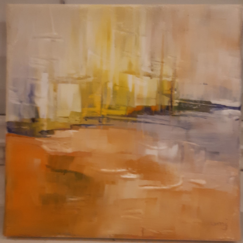 'Akryl på duk', ett konstverk av Ulla Maria Johanson