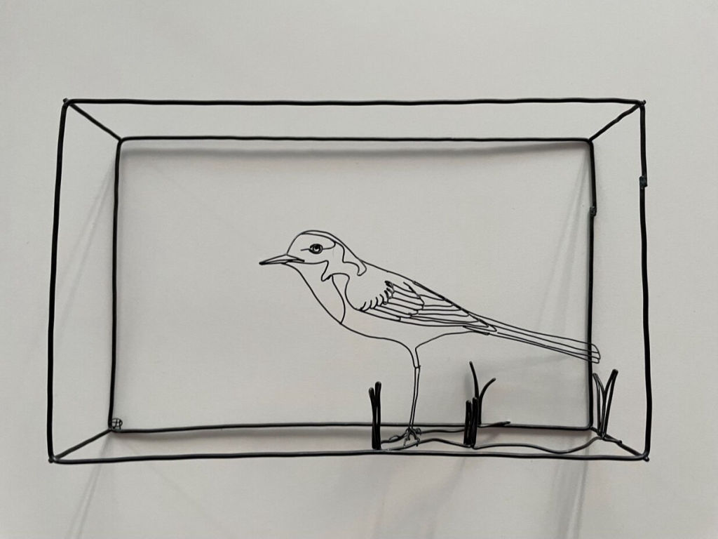 'Sädesärla', ett konstverk av Daniel Henningsson