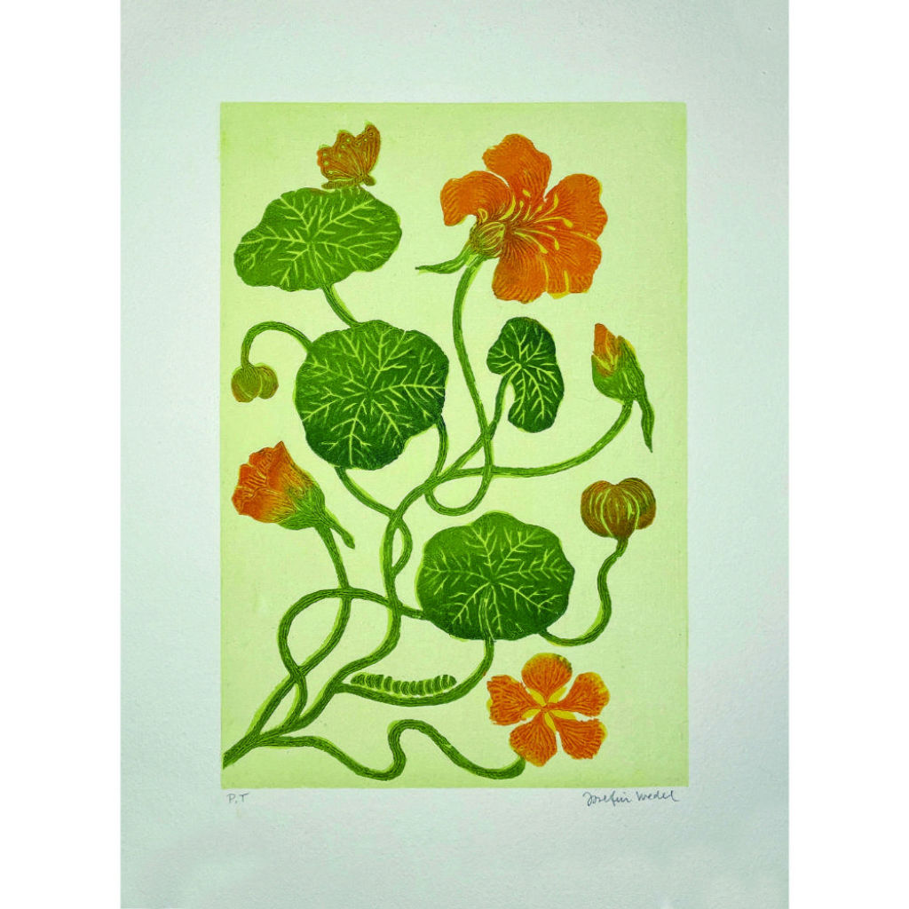 'Blomsterkrasse', 2023, ett konstverk av Josefin Wedel