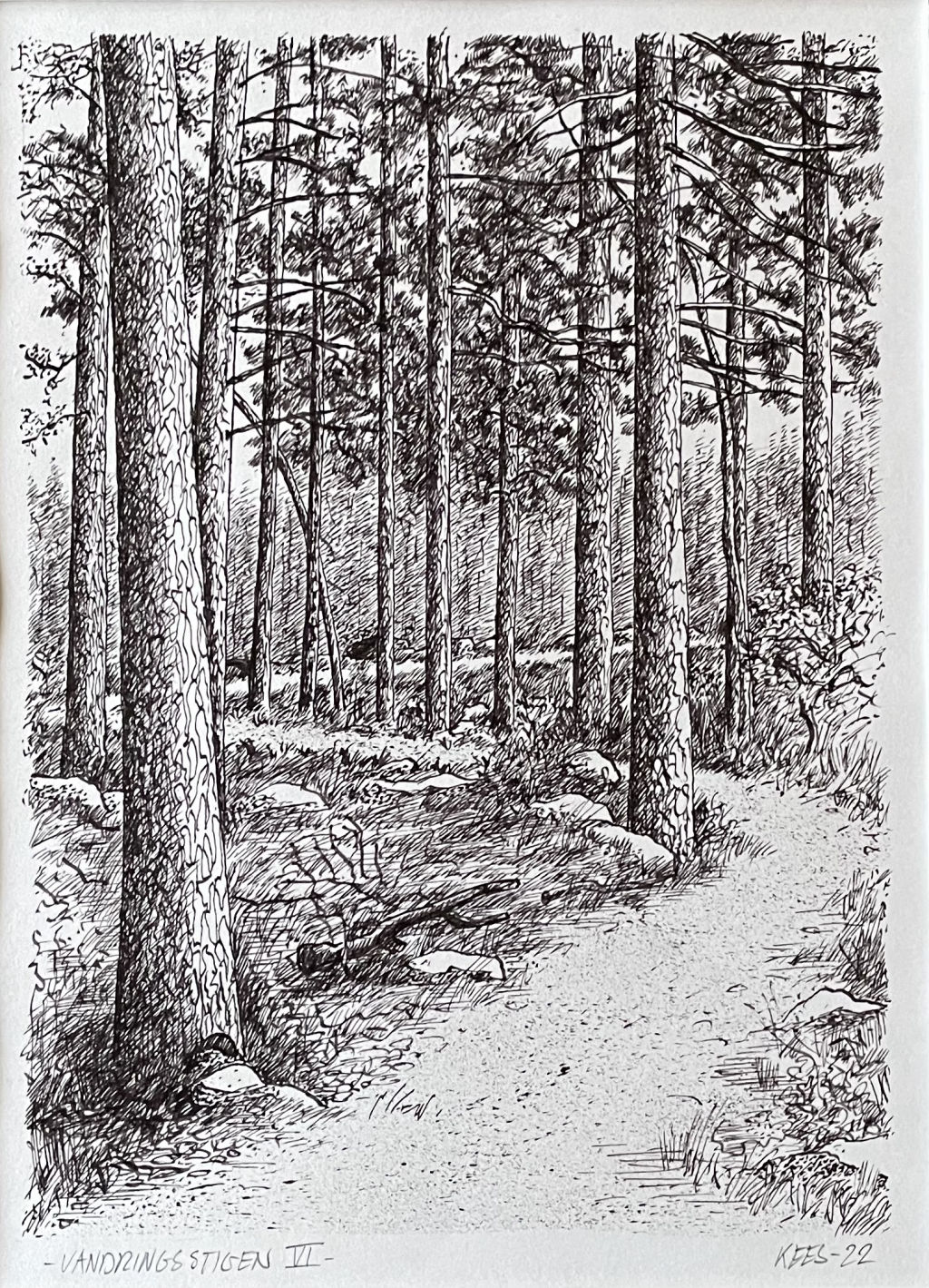 'Vandringsstigen Vl', 2022, ett konstverk av Kees Geurtsen