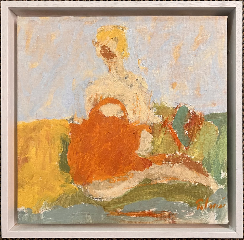 '5.Kvinna i orange', ett konstverk av Anders Palmér