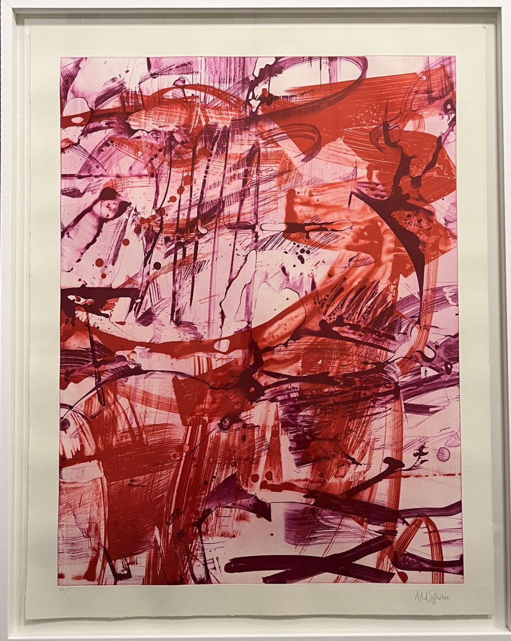 '15. Röd', ett konstverk av Astrid Sylwan 