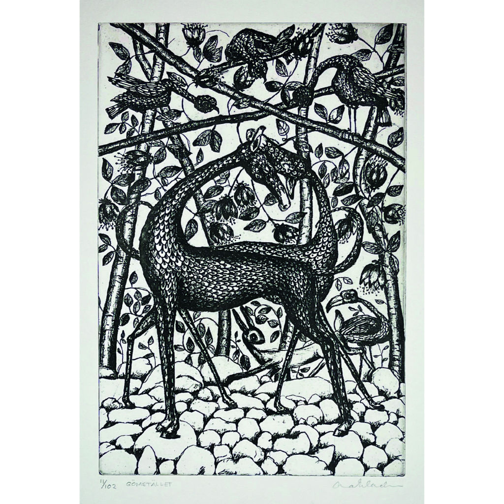 '13. Gömstället', ett konstverk av Anna Erlandsson